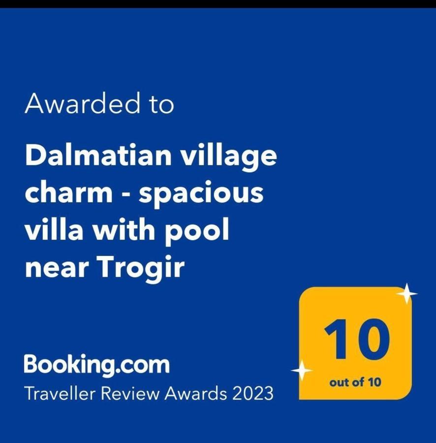 Dalmatian Village Charm - Spacious Villa With Pool Near Trogir Primorski Dolac Экстерьер фото
